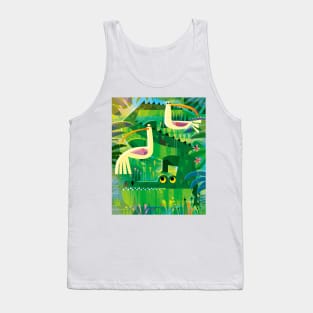 Croc and birds Tank Top